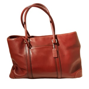 COACH Hamptons 7515 XL Tote Business Leather Carryall Handbag