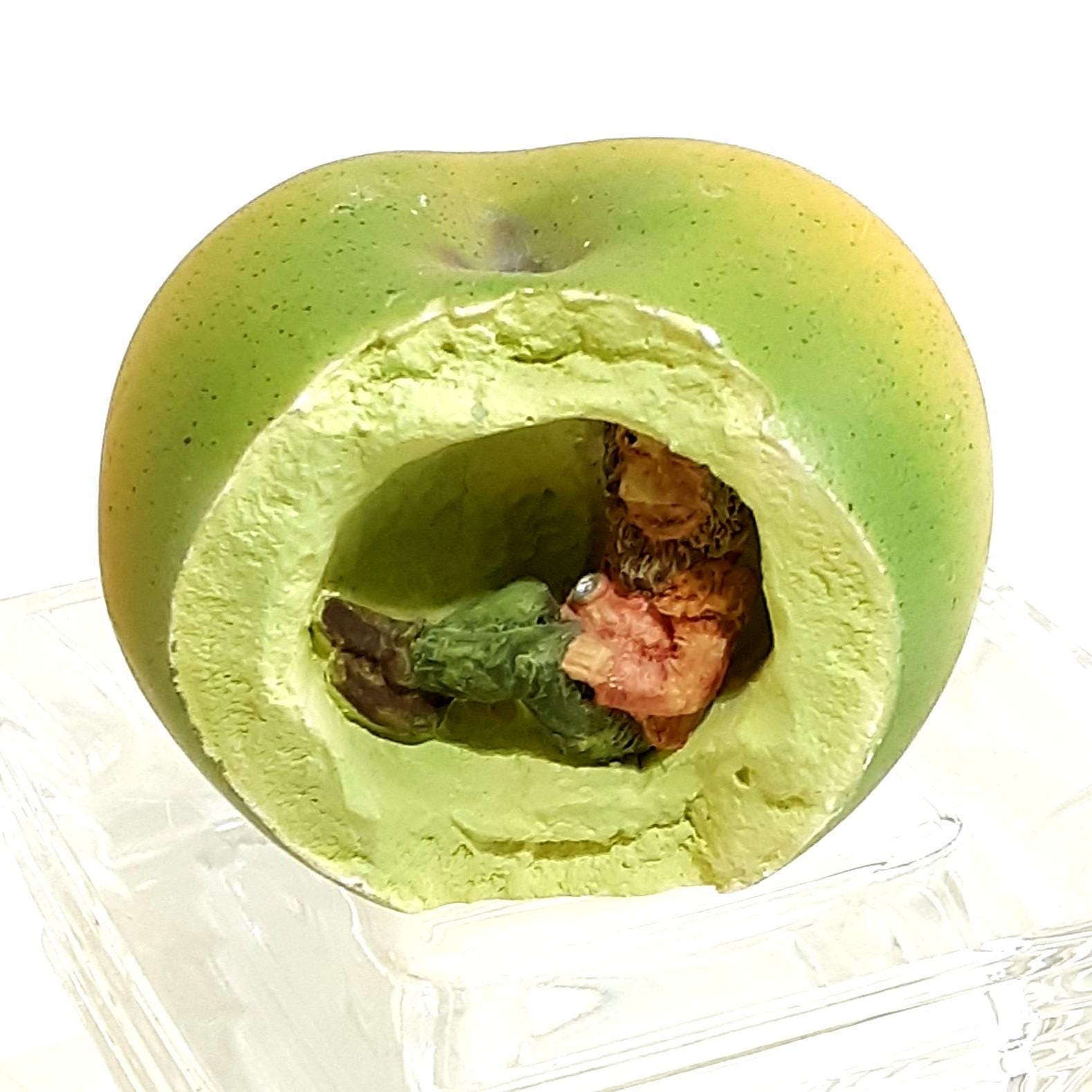 Clarecraft Resin Apple Figurine With Hidden Gnome Inside - Etsy
