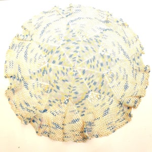 Vintage Hand Crochet Doily Cotton Multi Color