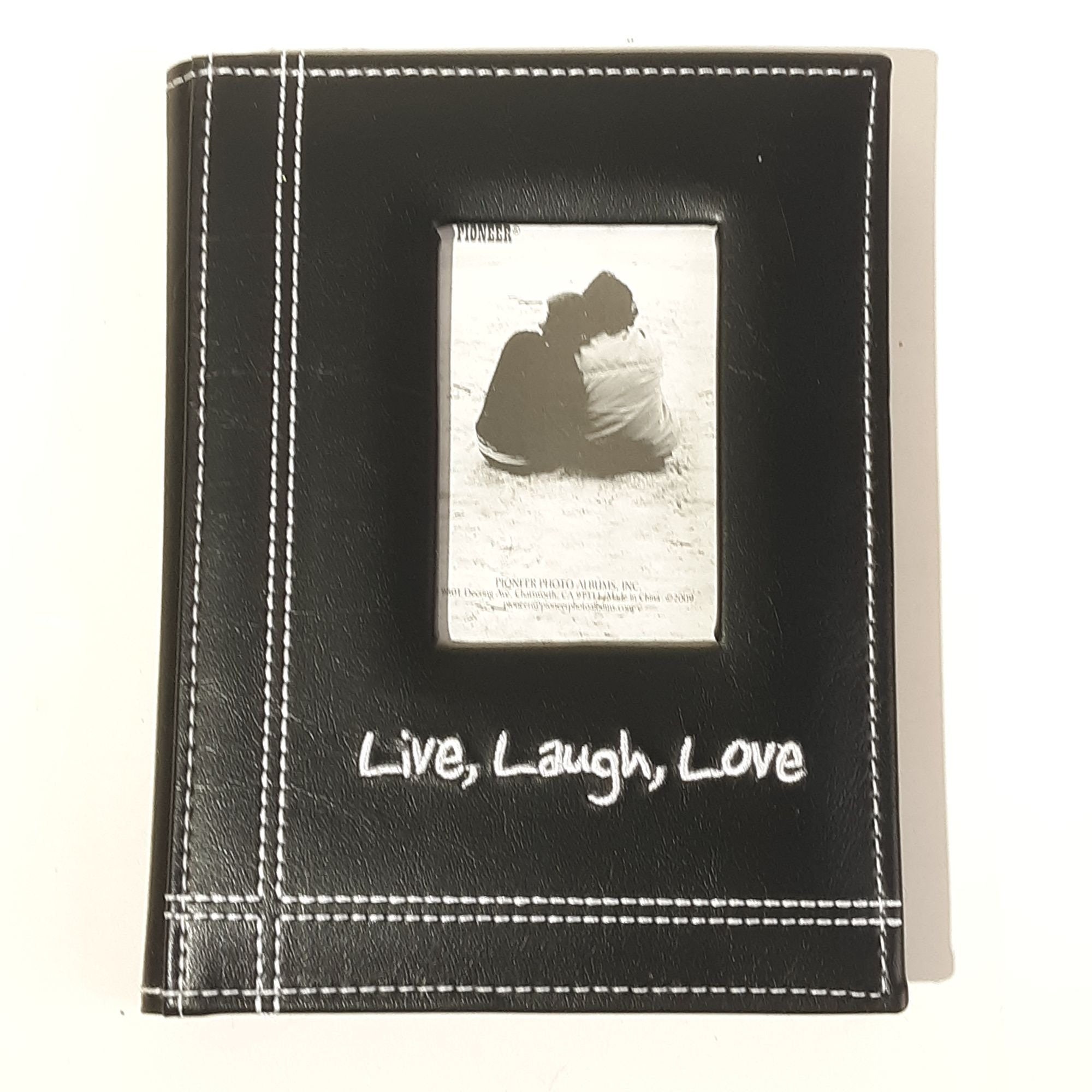 Pioneer Photo Albums 36-pocket Embroidered live, Laugh, Love Leatherette  Cover 