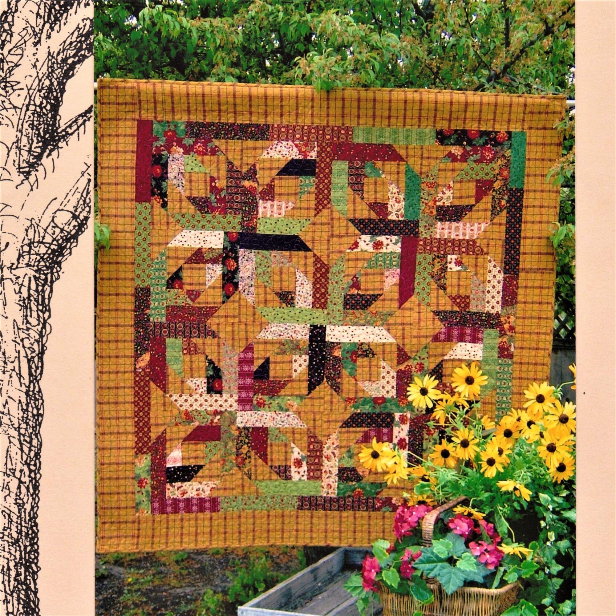 Pinapple Punch Quilt Out On A Limb Pattern 2.5 Strips 57 x 57 Piecework