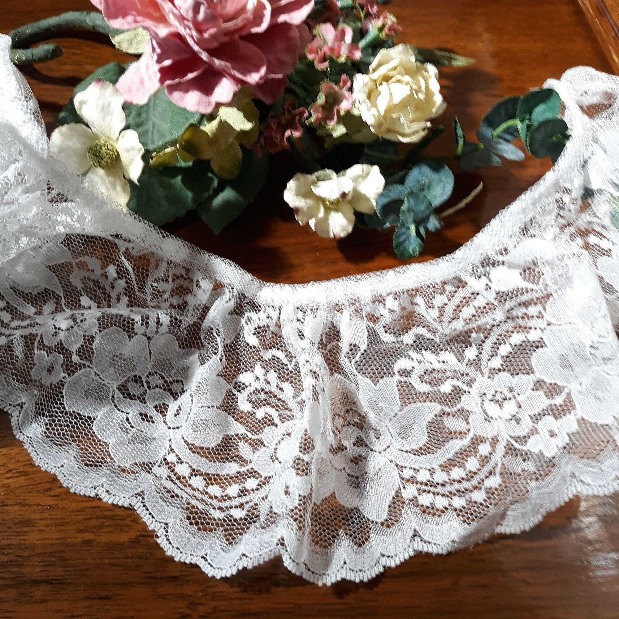 1.5 Spanish EcruonWhite Vintage Scalloped Trim morikuma3776 Lace