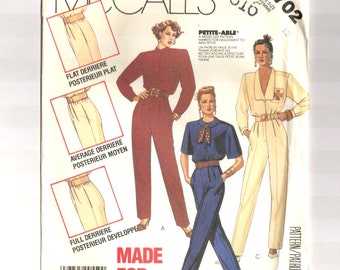 Vintage Simplicity Sewing Pattern 9113 Misses & Women's Jiffy Jumpsuit ...