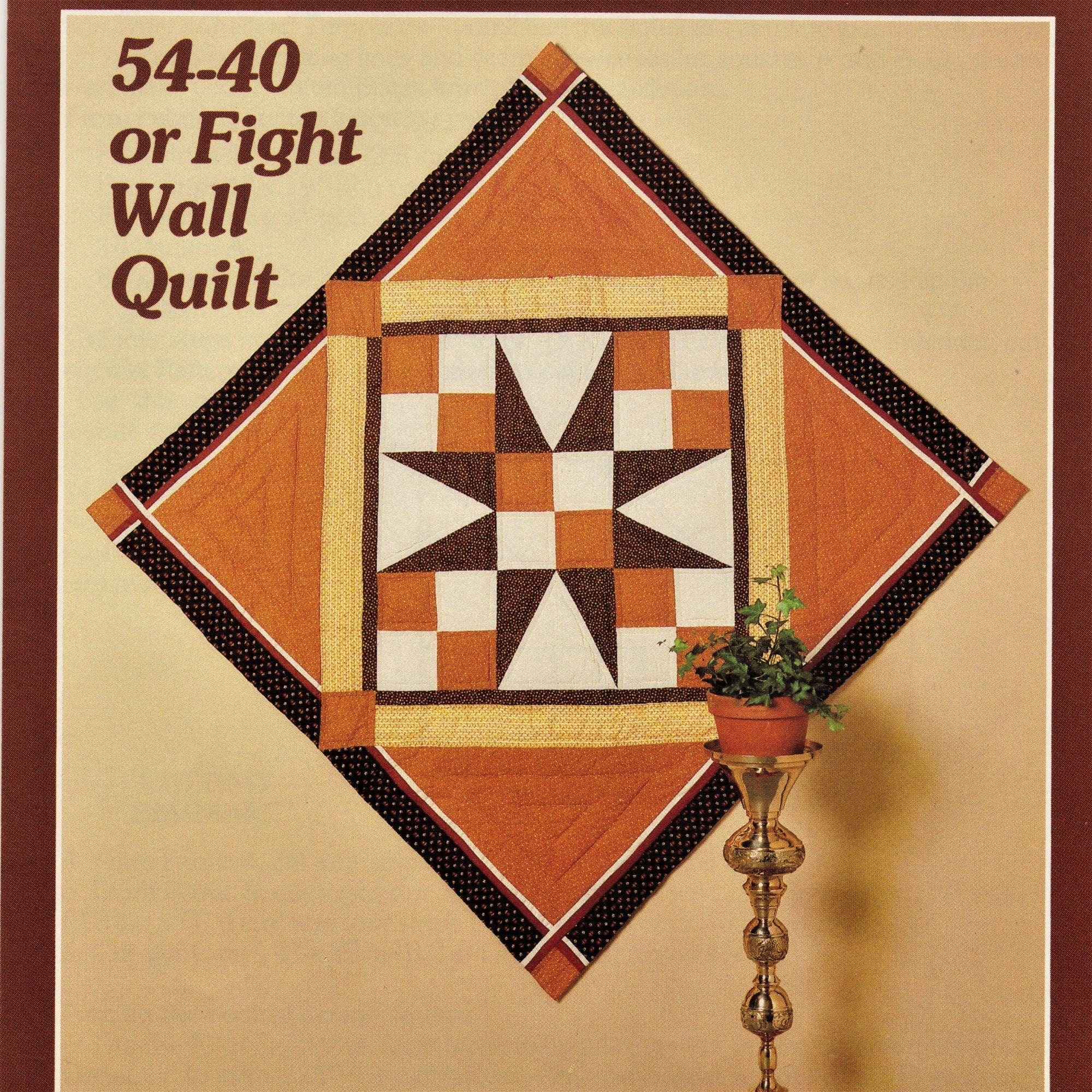 64 40 Or Fight Wall Quilt Pattern Yours Truely 45 Square Etsy