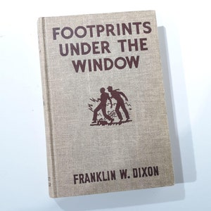 Hardy Boys Mystery Footprints Under The Window 1933 Franklin Dixon Brown Tweed