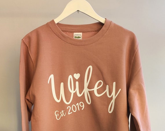 Personalised Womens wifey sweatshirt