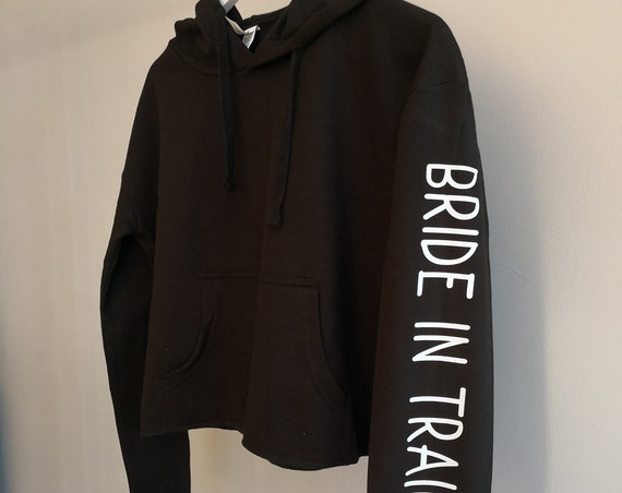 Bride in training Cropped Hoodie, Bride To Be, Dance Hoodie, Sweating for the wedding, Training top