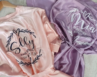 personalised hen party robes