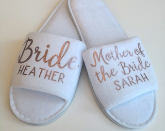 cute slippers for bridesmaids