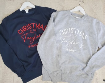 mummy daddy and baby christmas jumpers