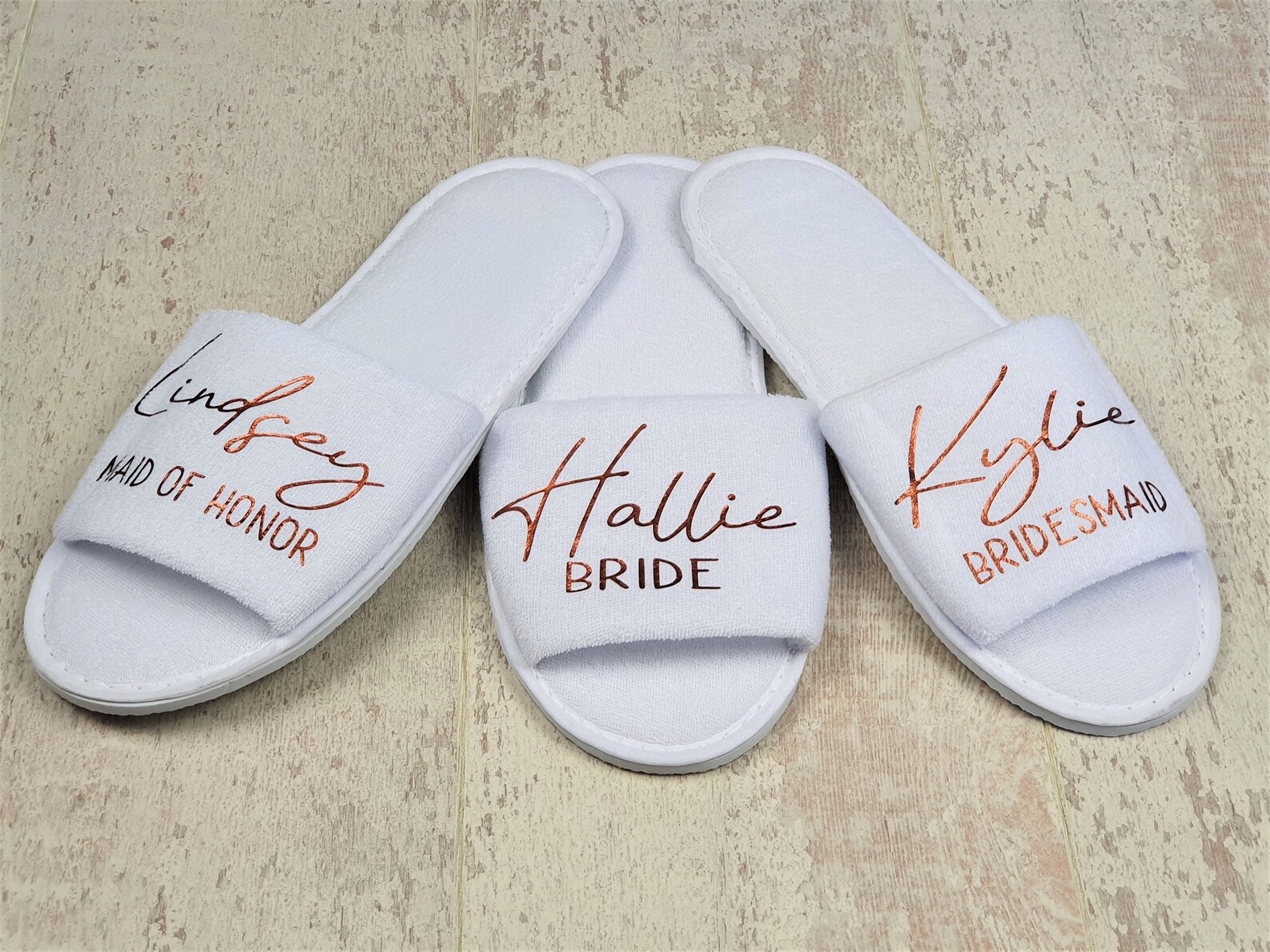 fluffy bridesmaid slippers