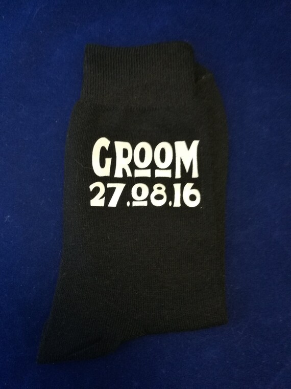 Personalised groom socks, Wedding socks, groomsman gifts, usher gift, personalized wedding socks, Best man socks, cold feet socks
