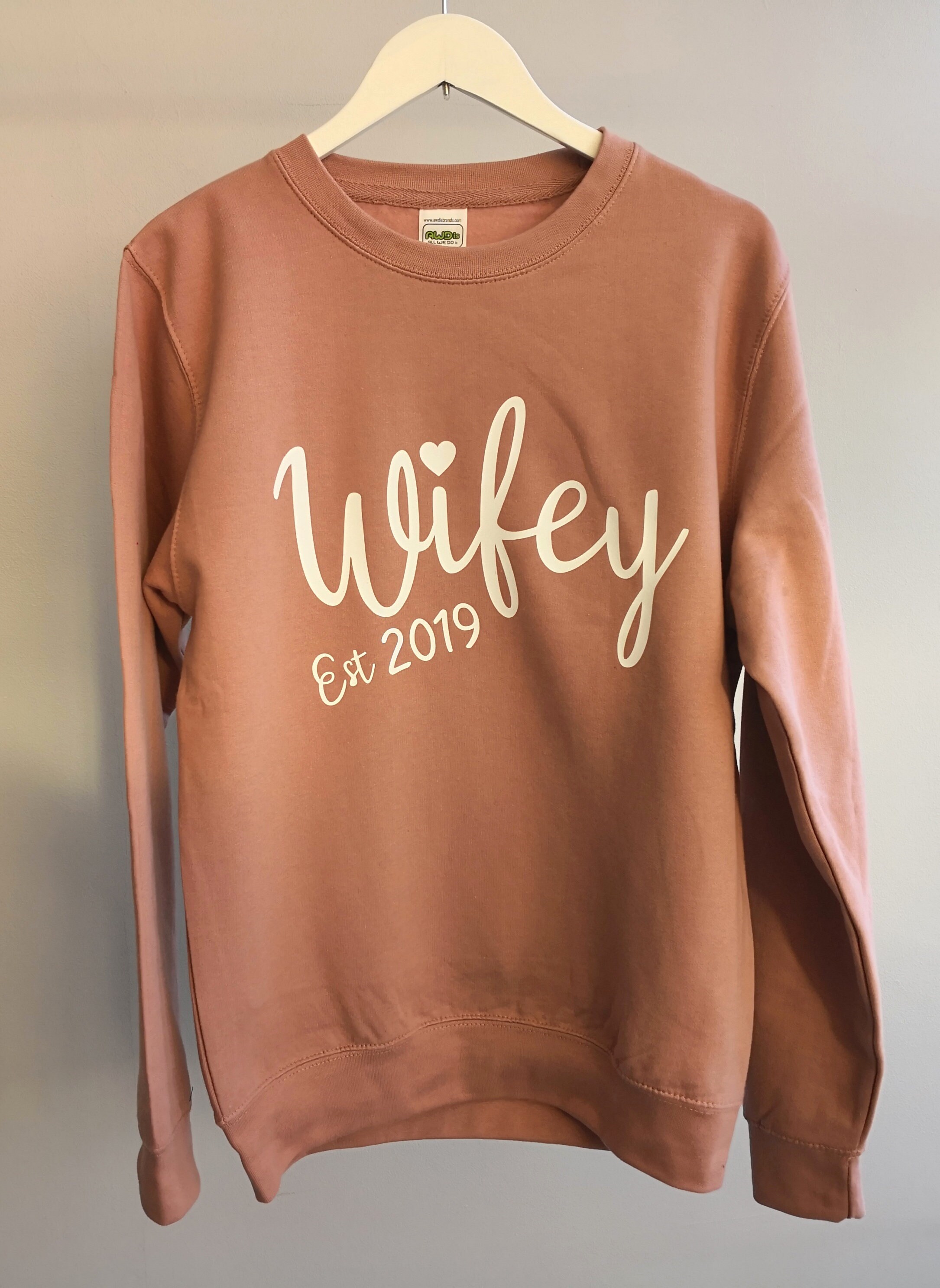 Personalised Womens wifey sweatshirt Engagement gift | Etsy