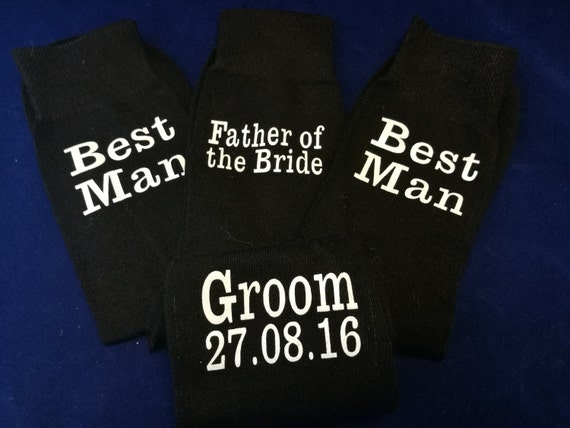 Wedding socks, Personalised groom socks, groomsman gifts, usher gift, personalized wedding socks, Best man socks, cold feet socks