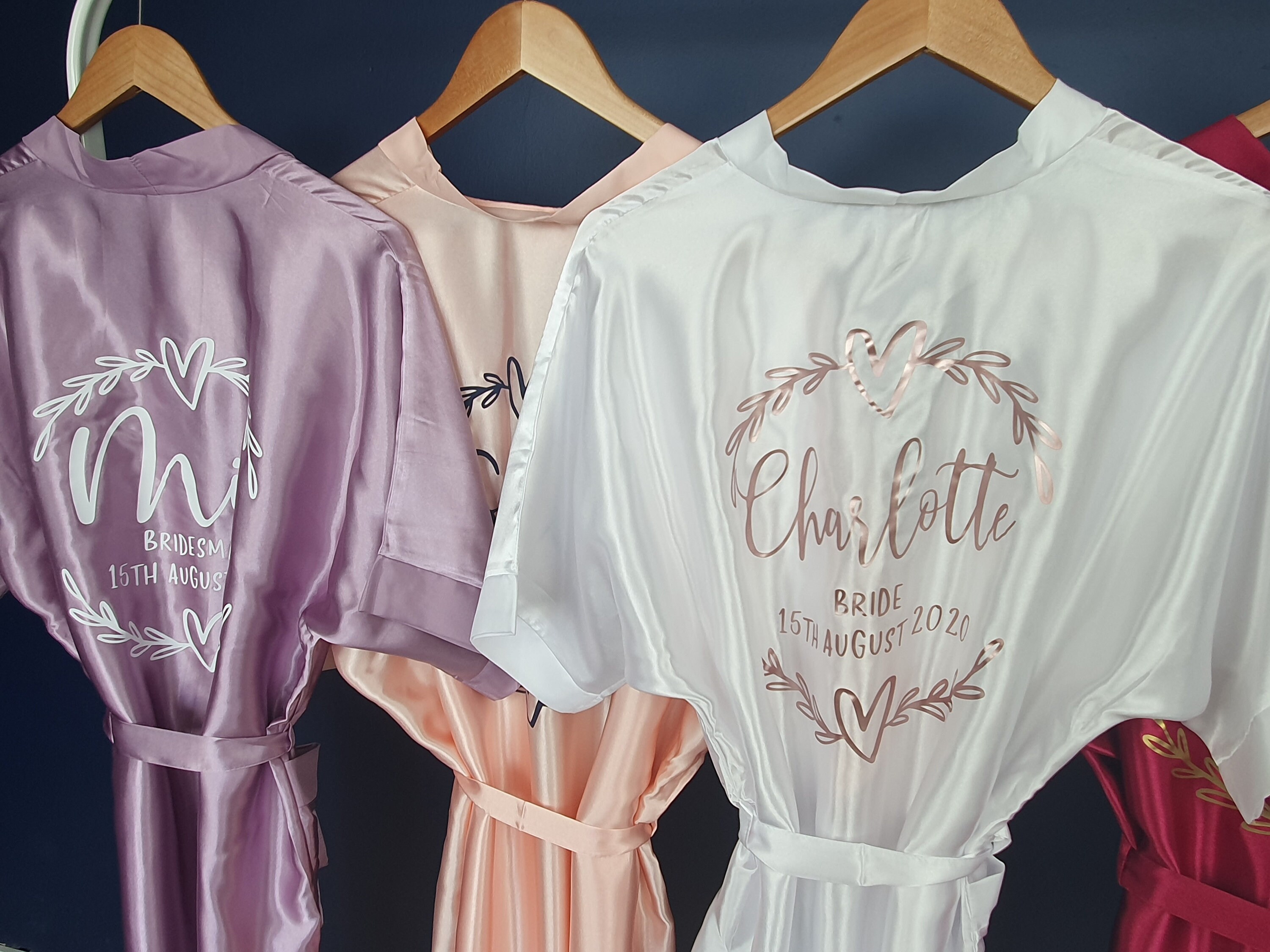 matching bridal robes