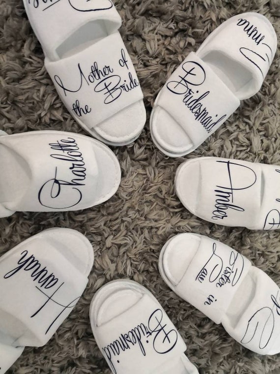 personalised hen party slippers