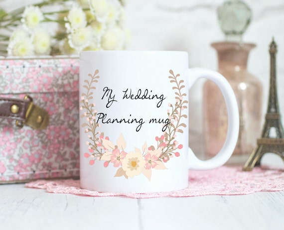 Wedding planning mug, personalised gift, Engagement gift, Bride to be Gift, Coffee mug, ceramic mug, wedding mug, personalized gift