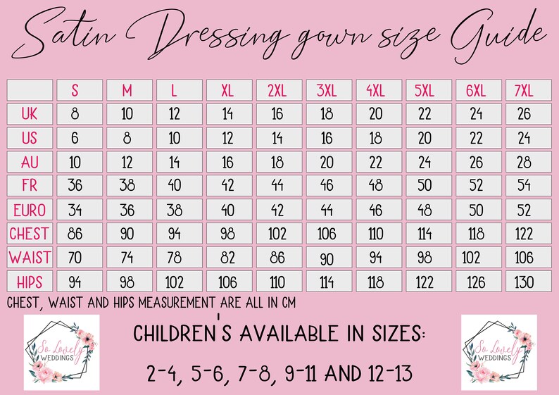 Personalised Bridal Robes Wedding Dressing Gowns Bridesmaid Etsy Ireland