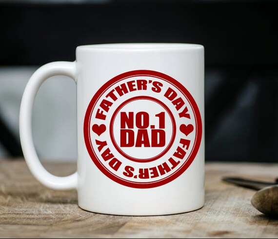 Number 1 dad mug, fathers day gifts, gifts for him
