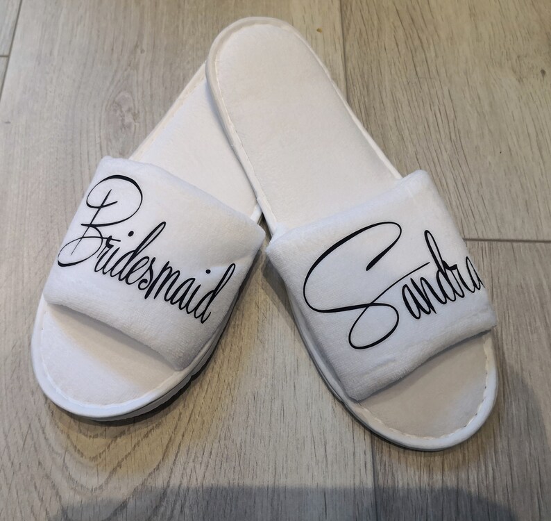 personalised wedding slippers
