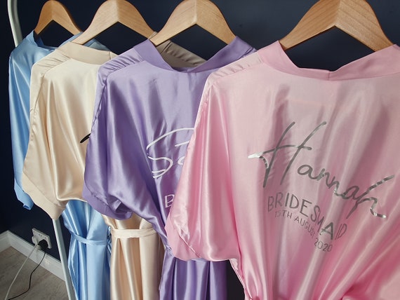 Personalised bridal robes, Wedding dressing gowns.(Sally robe)