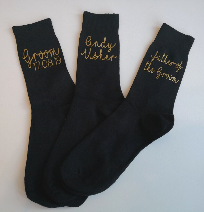 Personalised Wedding Day Socks Groom Socks Groomsman Socks - Etsy