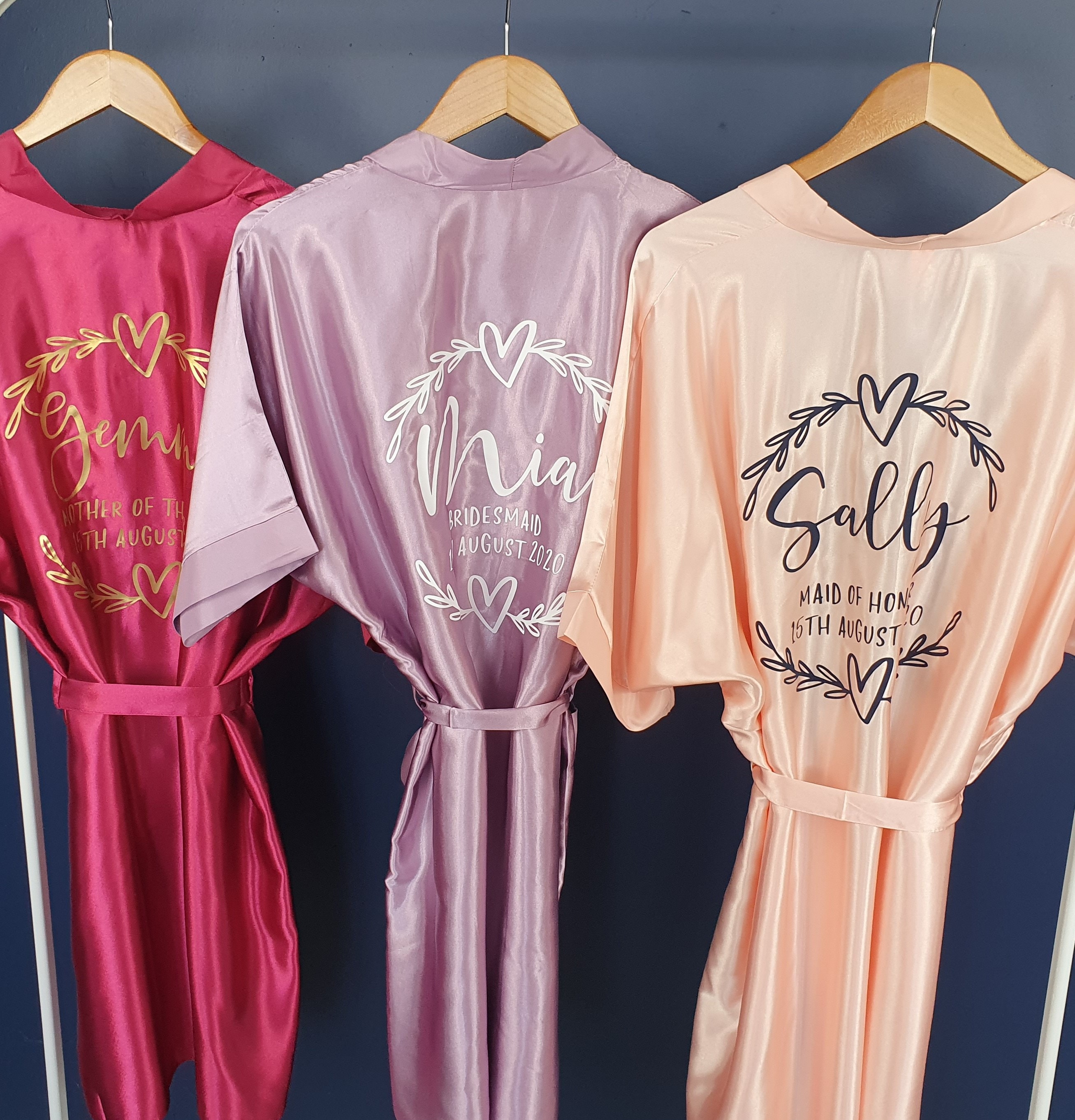 custom bridal party robes