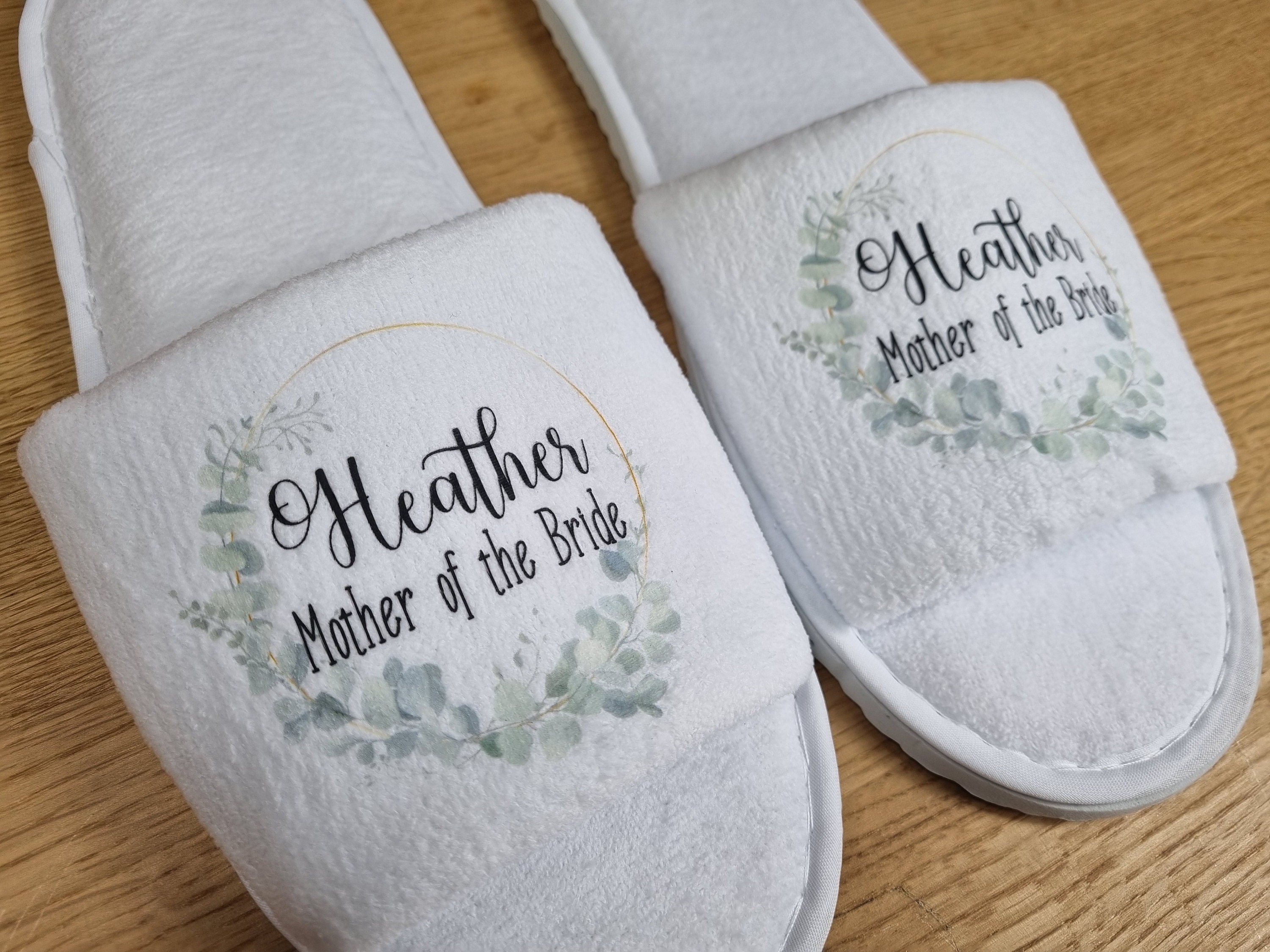 Bridesmaid Slippers Personalised Luxury Wedding Slippers Etsy UK