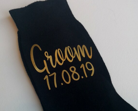 Groomsman socks, Personalised wedding day socks, groom socks, father of the bride gift, Usher socks, bridal party gifts, cold feet socks