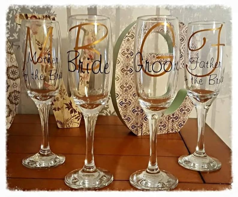 Wedding favors set of 50 favors personalised champagne flutes personalized glasses first toast wedding Reception