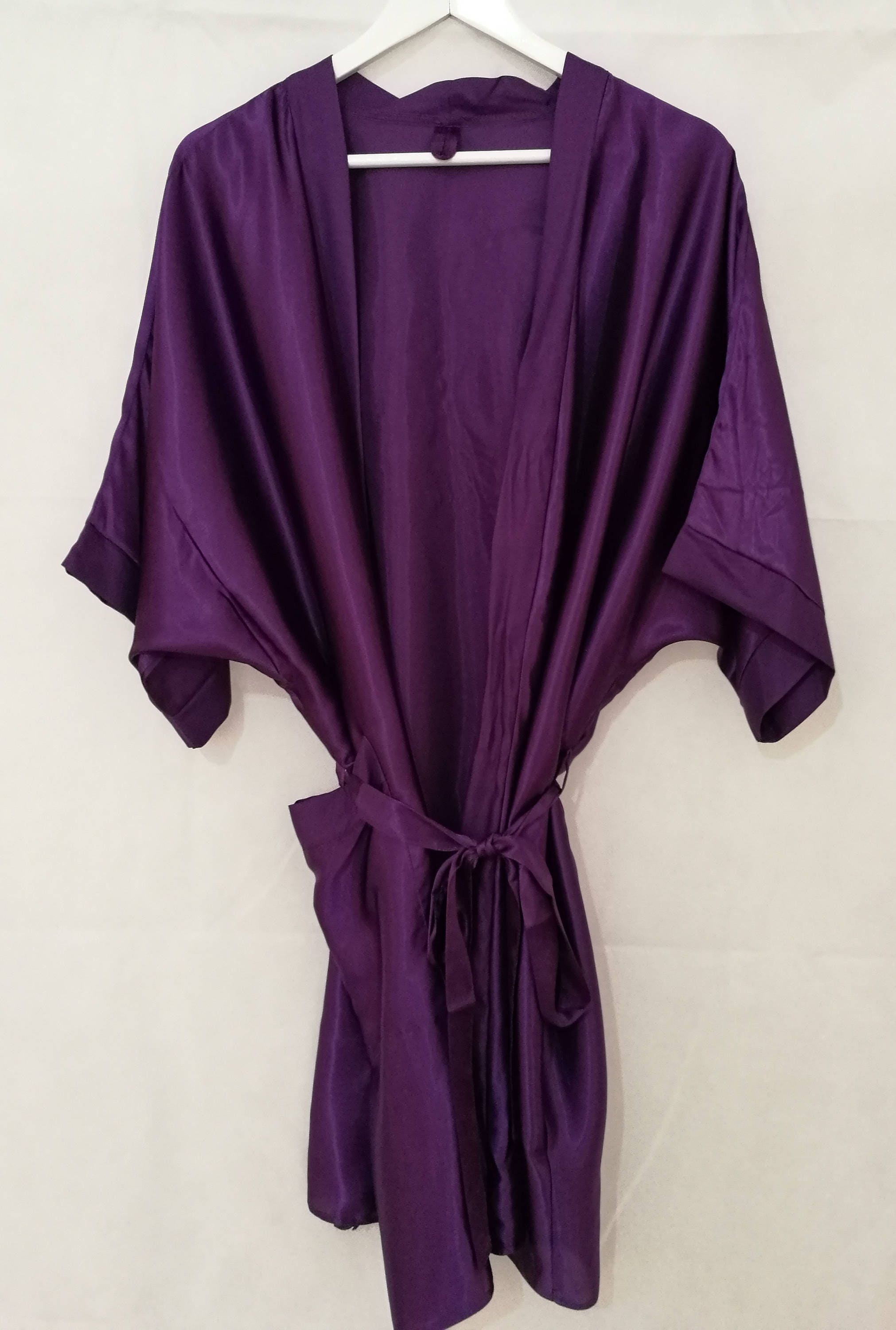 Cadbury purple dressing gowns Personalised wedding robe | Etsy
