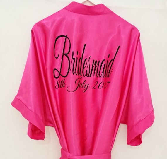 Hot pink bridal wedding dressing gowns (size from age 2 - adults 26)