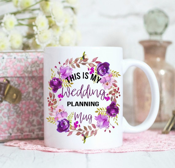 Wedding Planning mug, Engagement gift, Bride to be mug, Miss to Mrs, Weddings, Bride gift