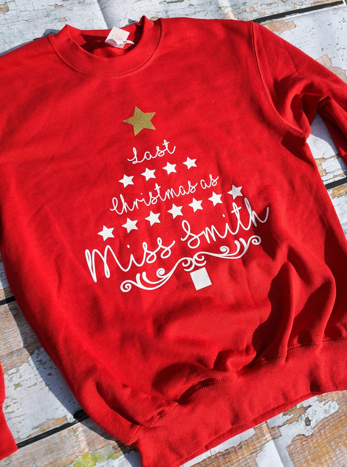 A Christmas Wedding 2022 Last Christmas as a miss 2022 wedding Christmas jumper Etsy