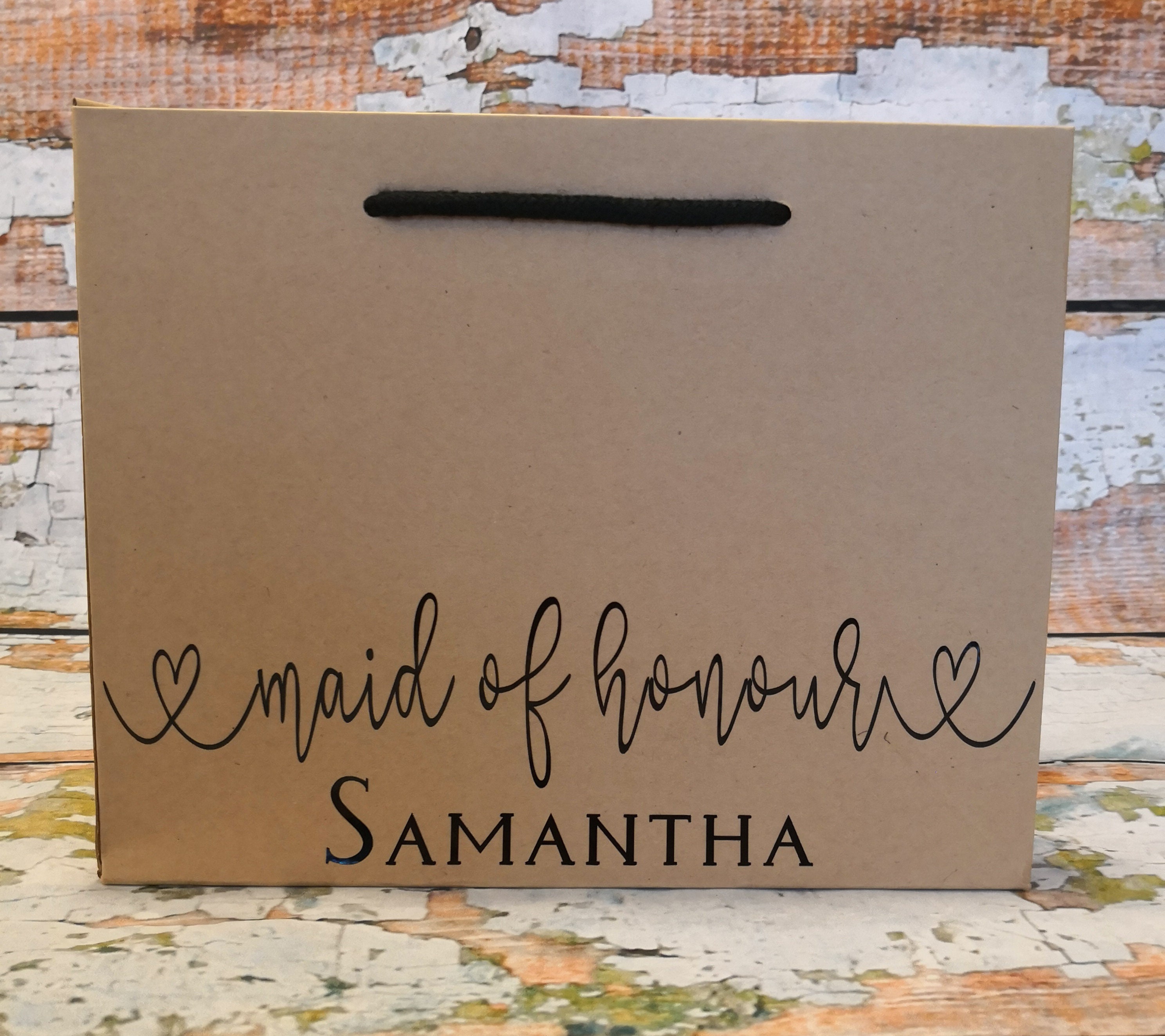 Personalised Luxury Gift Bags Bridesmaid Gift Bag Wedding Etsy UK