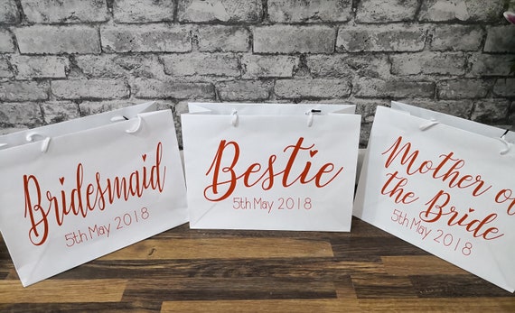 Personalised bridesmaid gifts bags, bridesmaid gifts, gift bags, bridesmaid box, maid of honour gift, bridal party gifts