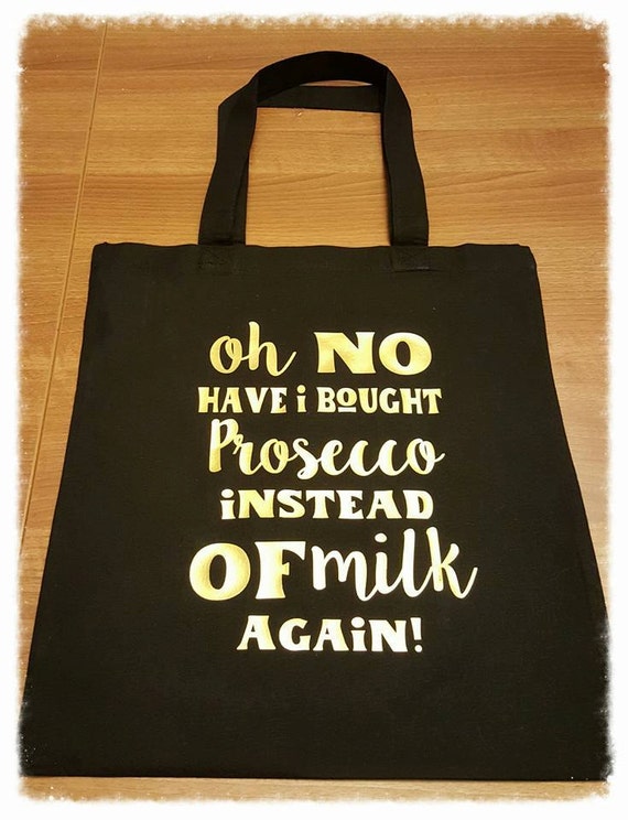 Prosecco tote bag, shopping bag, birthday gift