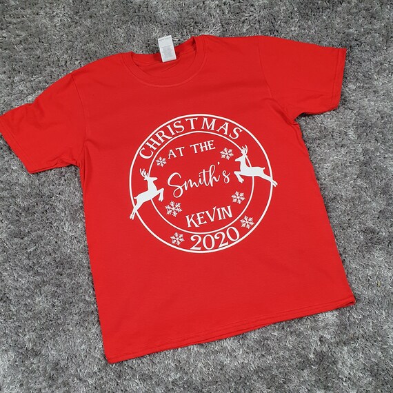 Personalised Family Christmas Pyjama tops, matching family shirts, matching tops, kids Christmas tops, pjs for siblings