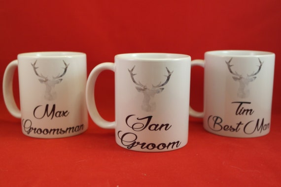 personalised Groomsman gifts, Groomsman mugs, usher gift