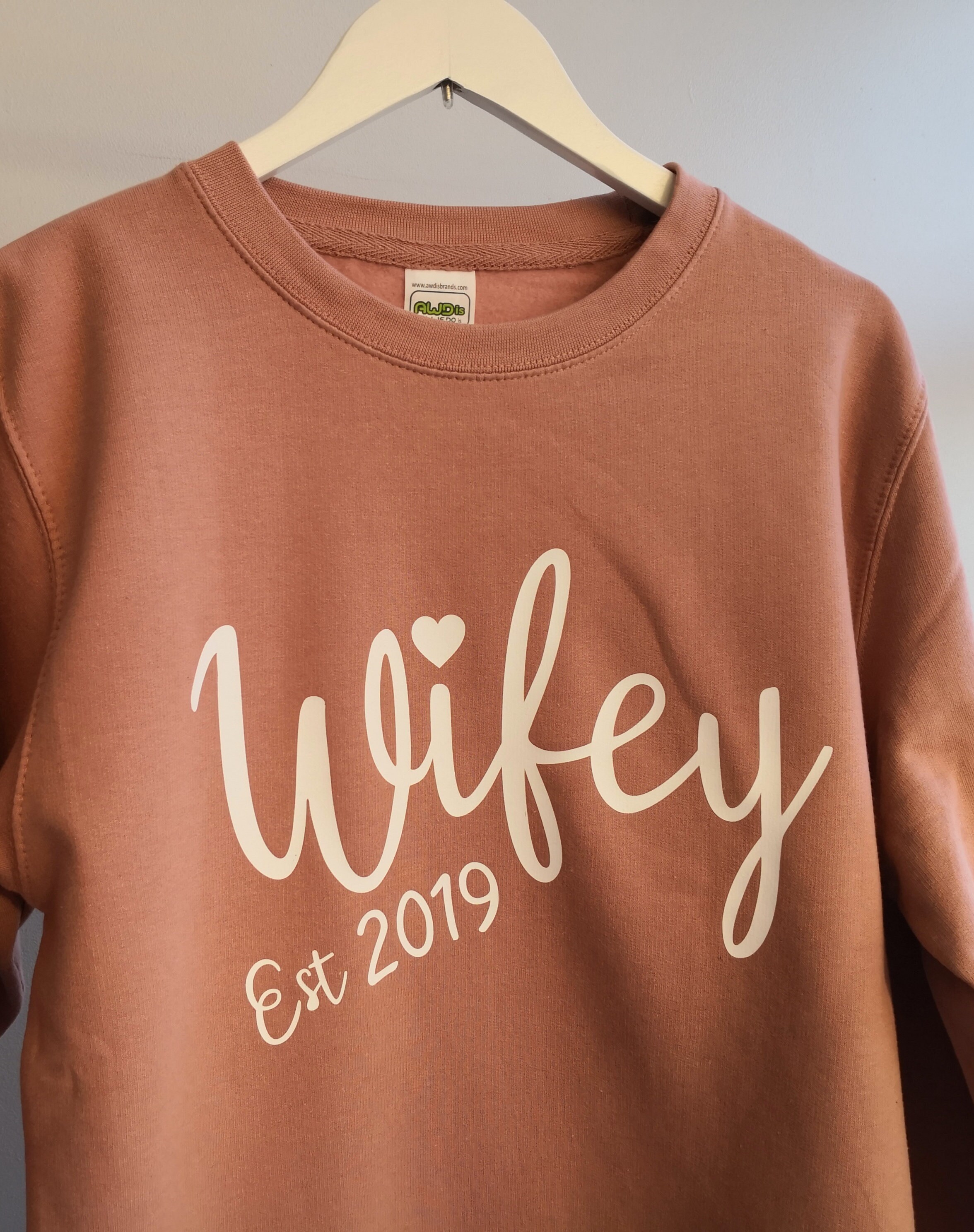 Personalised Womens wifey sweatshirt Engagement gift | Etsy