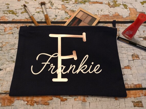 monogrammed makeup bag