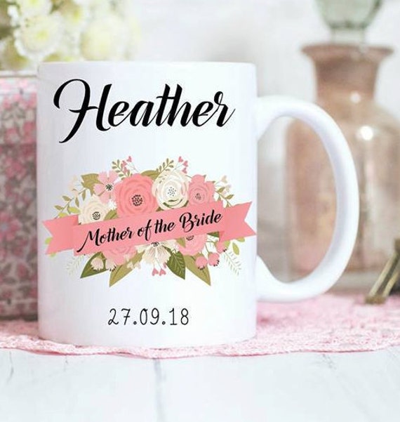 Mother of the Bride mug, Personalised gift, Bridal party gifts, wedding mugs,