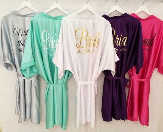 White Bridal dressing gown