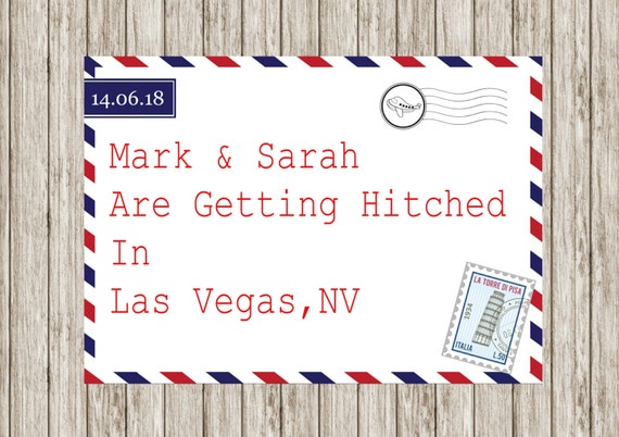 Air mail wedding invitation, Printable wedding invitations, Abroad wedding, Beech wedding, Post card invites, print your own