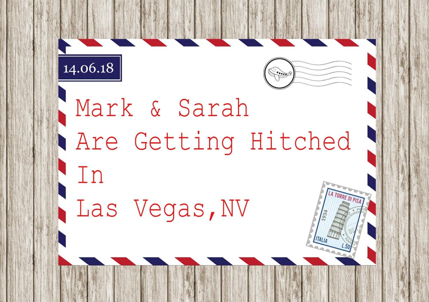 Air mail wedding invitation, Printable wedding invitations, Abroad