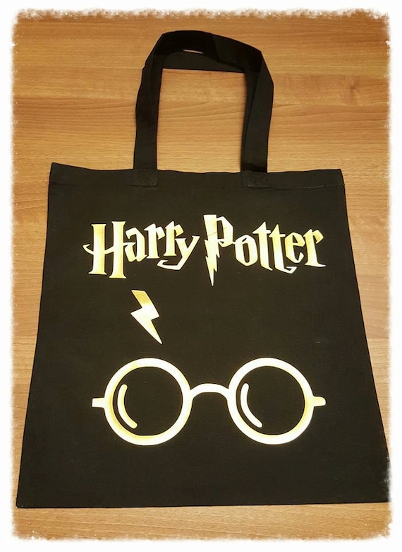 Harry Potter, Harry potter gift, canvas shopping bag, canvas shopping bags, eco shopping bag, fun gifts, stocking fillers, black tote bag
