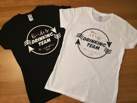 Brides drinking team, Hen tops, hen t-shirts, team bride, buy me a shot, bachelorette party, bride vest, bride squad,