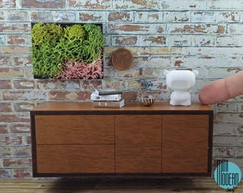 Modern bear sculpture in 1:12 scale for dollhouses