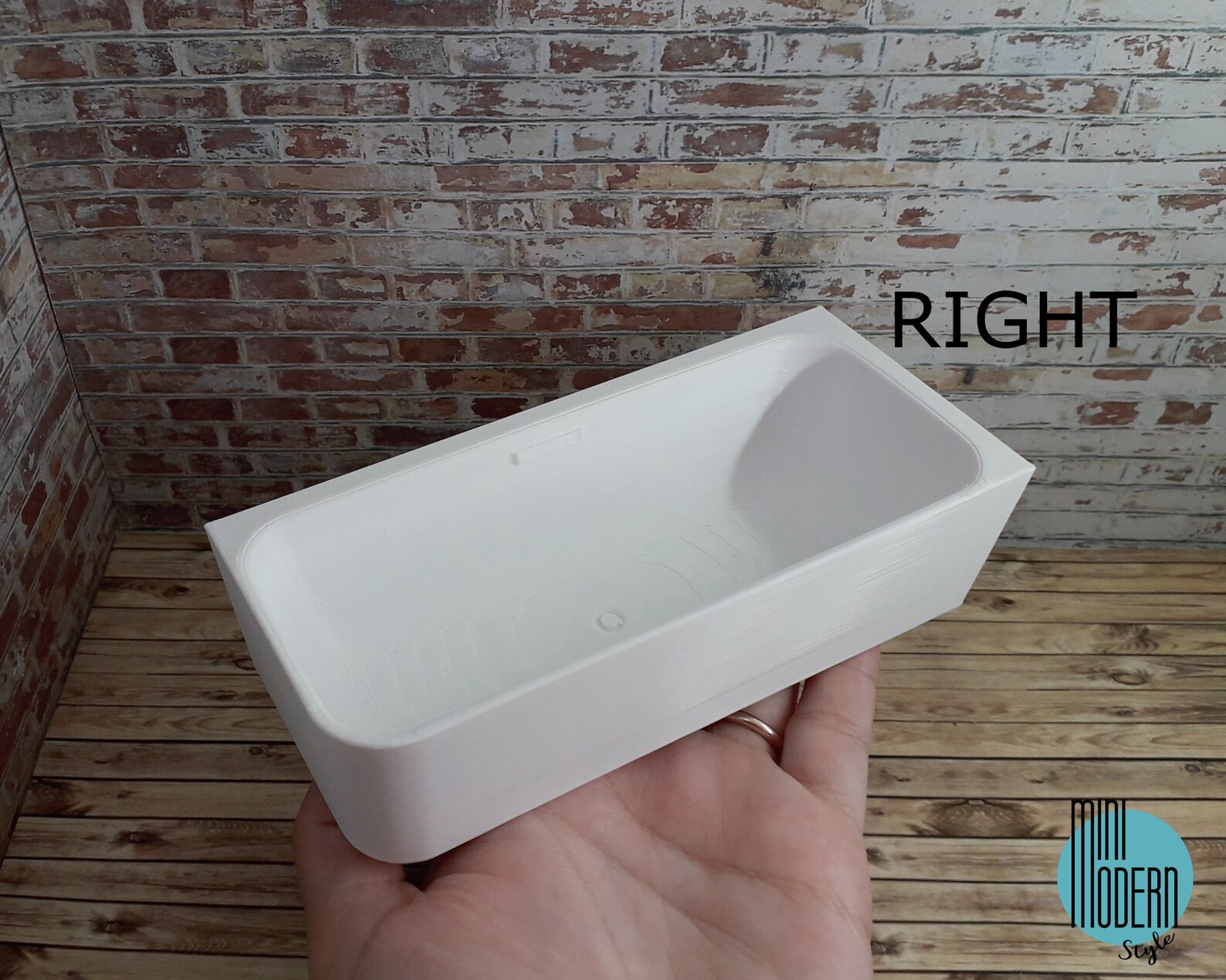 Colorful plastic miniature bathtub in 112 scale for Etsy