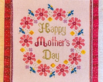 Happy Mother's Day Cross Stitch Pattern